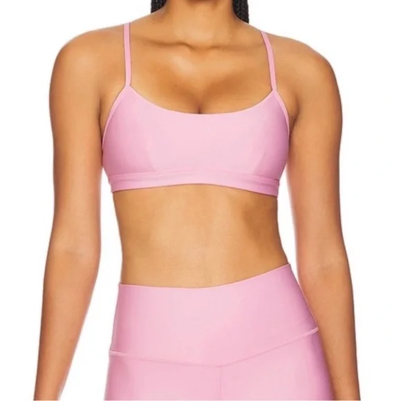 ALO Yoga Light Pink Sports Bra - Picture 2 of 3
